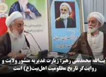 آیت‌الله محمدتقی رهبر در نشست «زیارت غدیریه و آموزه‌های آن»: زیارت غدیریه منشور ولایت و روایت‌گر تاریخ مظلومیت اهل‌بیت(ع) است